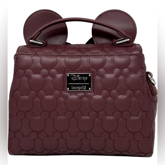 Loungefly Minnie Mouse Crossbody Satchel Quilted Bag - NWT - Picture 2 of 12
